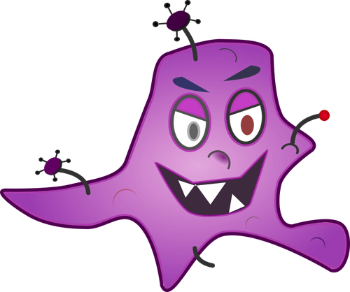 Purple Germ Clipart
