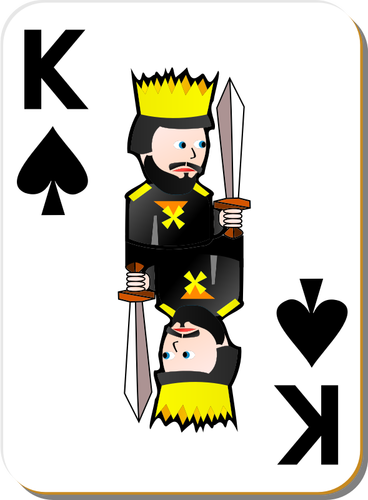 King Of Spades Playing Card Clipart