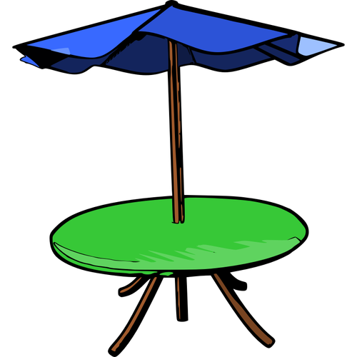 Table Umbrella Clipart