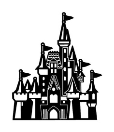 Disney Castle Silhouette Free Download Png Clipart