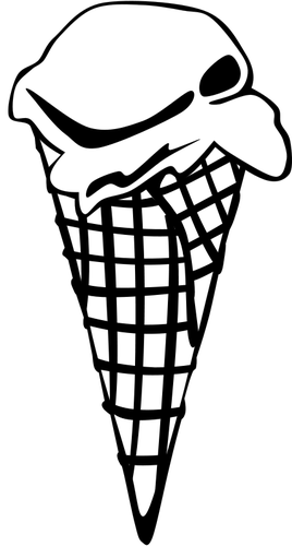 Of An Ice Cream Scoop In A Cone Clipart