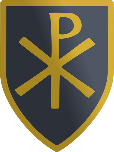 Of Shield With The Christian Labarum Sign Clipart