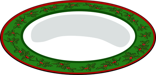 Christmas Plate Clipart
