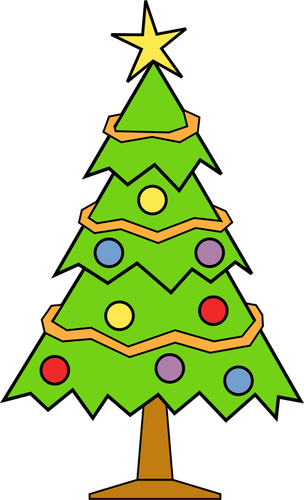 Christmas Tree Art Graphics Clipart