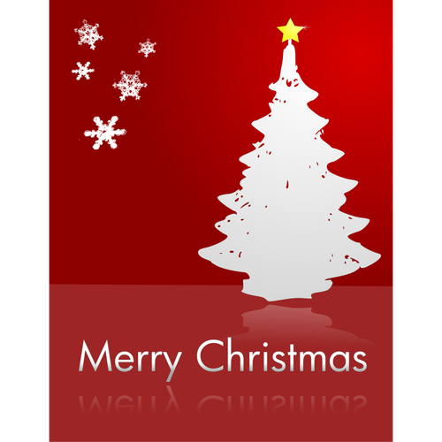 Merry Christmas In Red Color Clipart