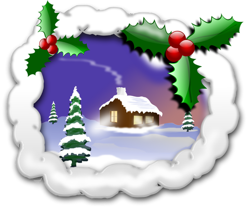 Christmas Landscape Image Clipart