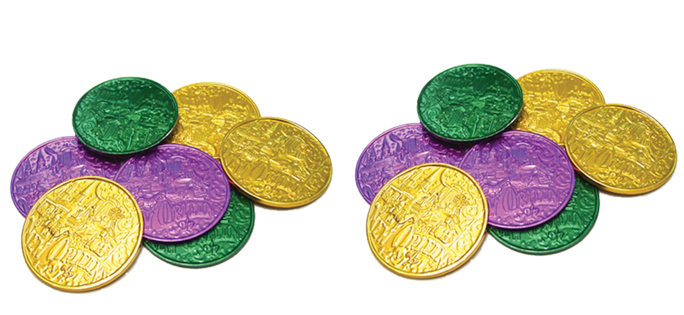 Mardi Orleans Coins Doubloon Gras In Coin Clipart