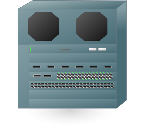 Large Networking Hub Center Clipart
