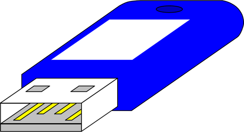 Usb Key From Connector Side Clipart