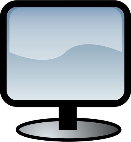 Computer Flat Monitor Symbol Clipart