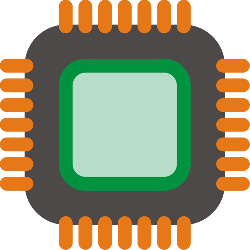Generic Computer Chip Clipart