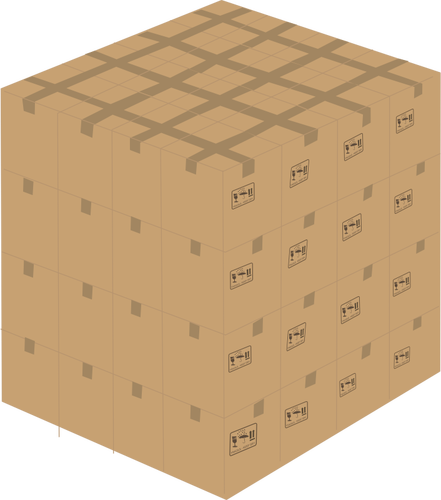 Sealed Boxes Clipart