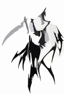 Tribal Grim Reaper Tattoo Wicked Cool At Clipart