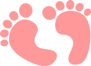 Baby Feet Coral At Vector Download Png Clipart