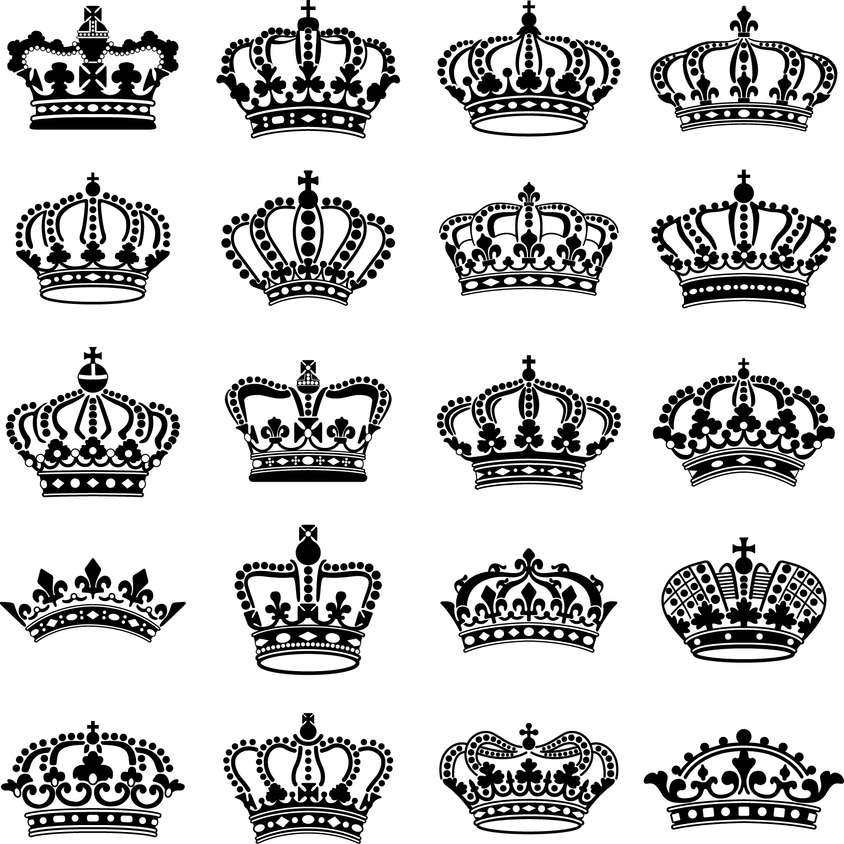 Painted Tiara Black Crown Hand PNG File HD Clipart