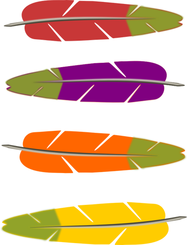 Colored Feathers Clipart