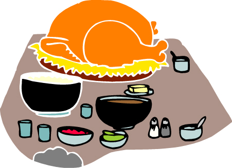 Turkey Dinner Images Free Download Clipart