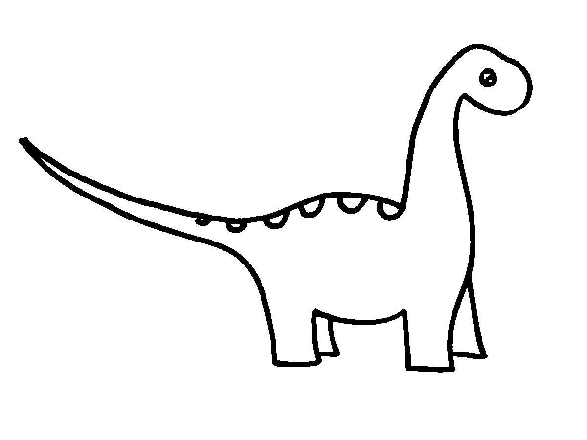 Dinosaur Outline Free Download Clipart