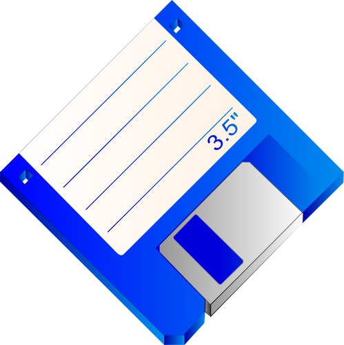 Labelled Floppy Disk Clipart
