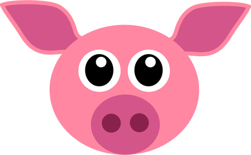 Of Funny Piglet Face Clipart