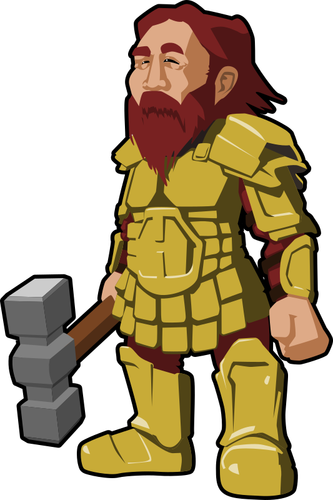 Dwarf Warrior Clipart