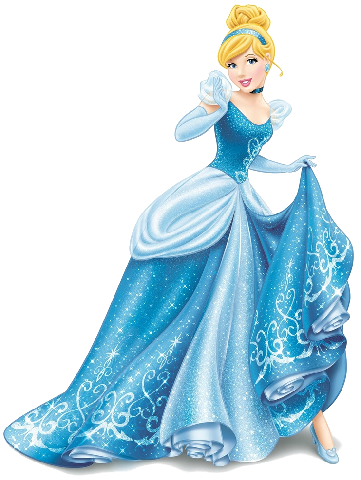Belle Aurora Cinderella Rapunzel Tiana Princess Clipart