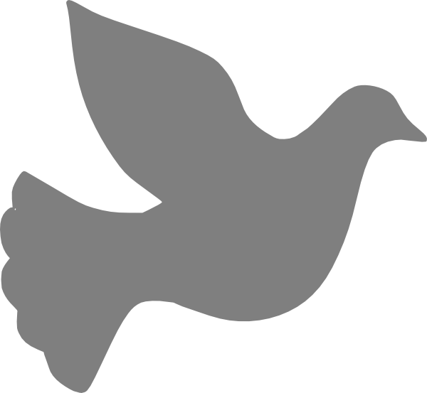 Grey Love Dove At Clker Vector Clipart