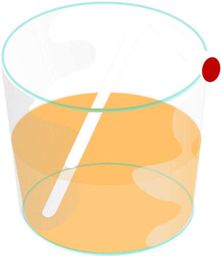 Glass With Straw Clipart