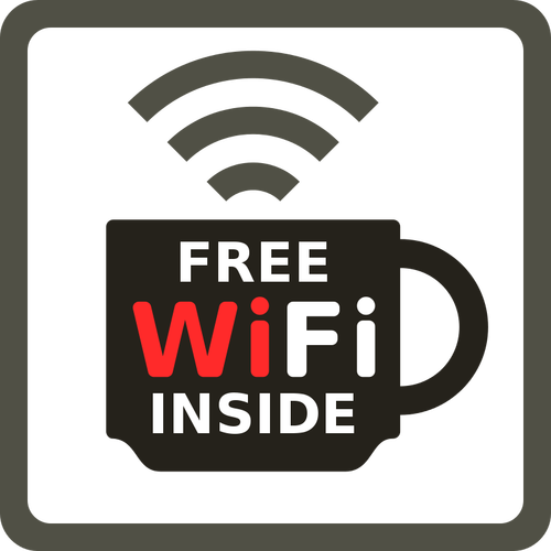 Free Wifi Inside Label Clipart