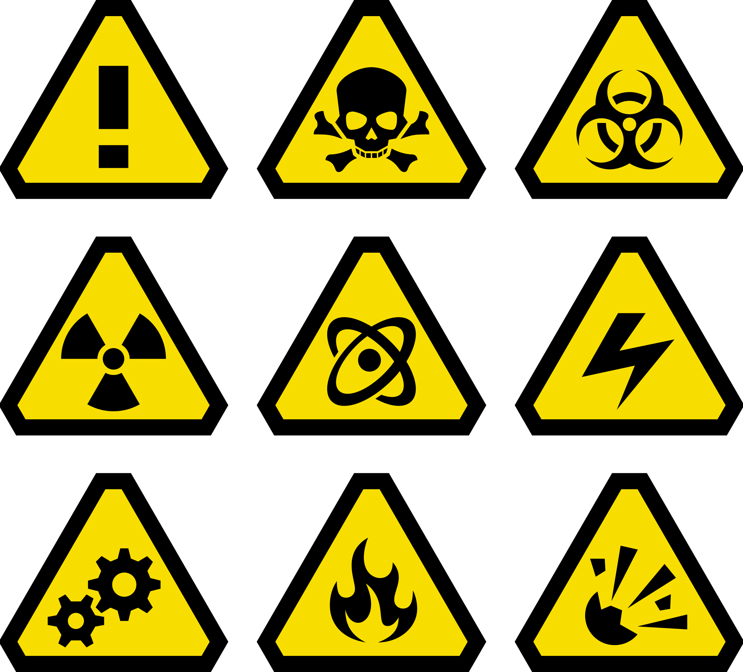 High Warning Voltage Hazard Sign Free Transparent Image HQ Clipart