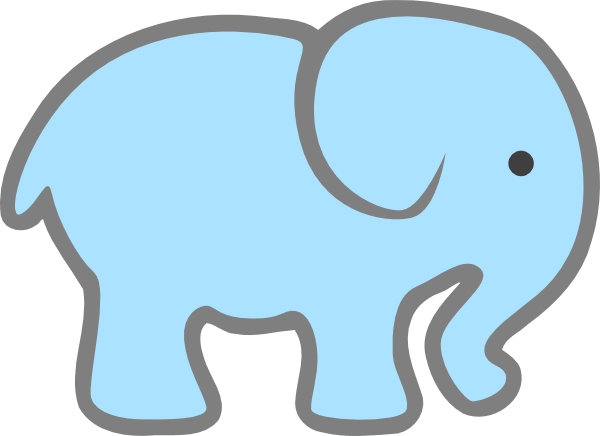 Baby Elephant Outline Images Download Png Clipart