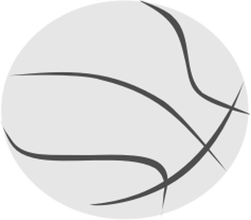 Simple Basketball Ball Clipart