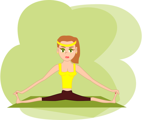 Of A Fitness Girl Clipart