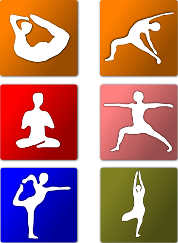S Of Yoga Positions Clipart