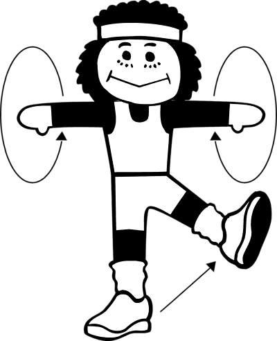 Kids Exercise Black And White Png Image Clipart