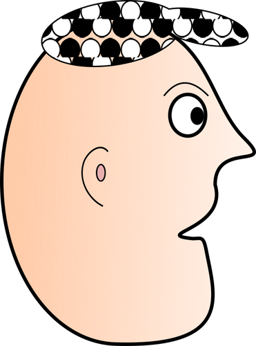 Checkered Hat Face Clipart