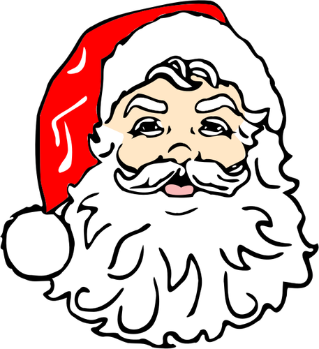 Santa With Beard Clipart