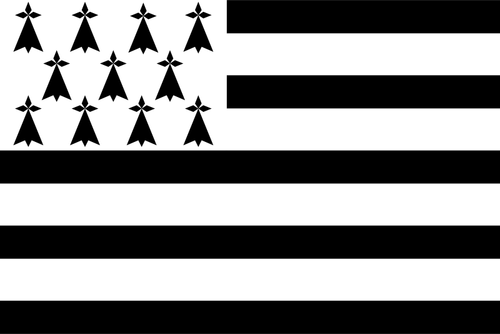 Brittany Region Flag Clipart
