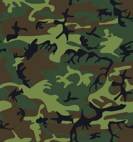 Camouflage Army Print Clipart