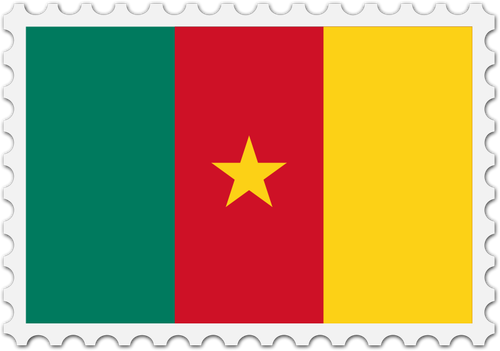 Cameroon Flag Stamp Clipart