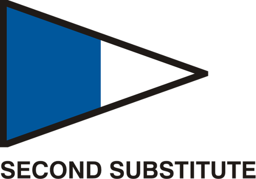 Second Substitute Flag Clipart
