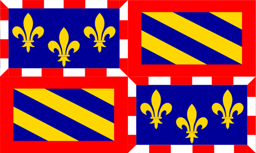 Burgundy Region Flag Clipart