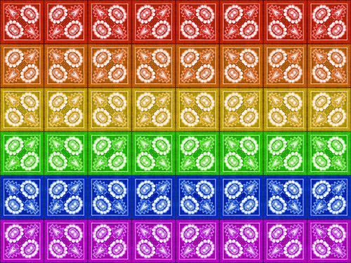 Rainbow Flag Pattern Clipart