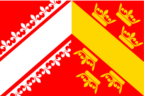 French Alsace Region Flag Clipart