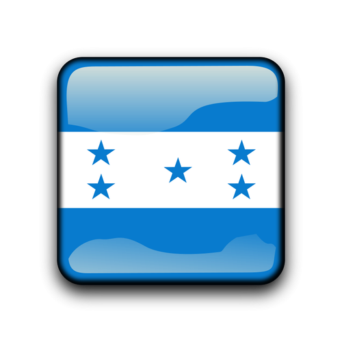 Honduras Flag Button Clipart