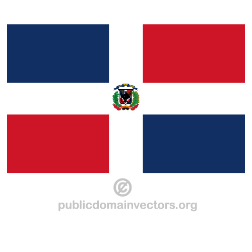 Dominican Republic Flag Clipart