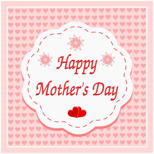 Happy Mothers Day Card Clipart