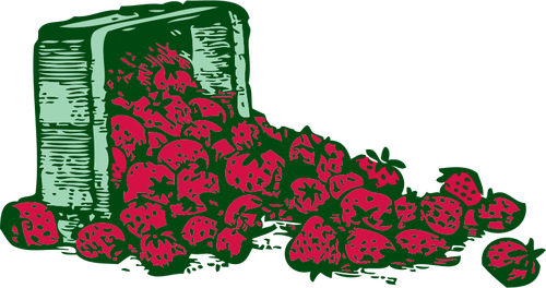 Strawberries Basket Clipart