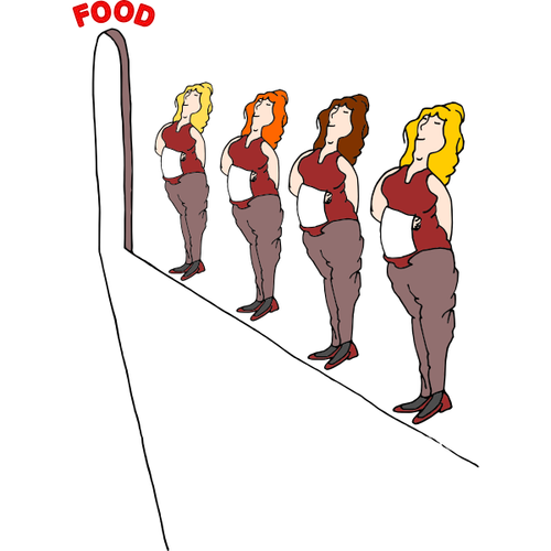 Female Waiters Clipart