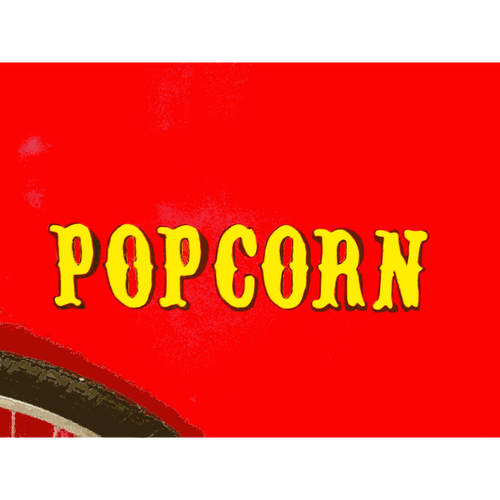 Popcorn Sign Clipart